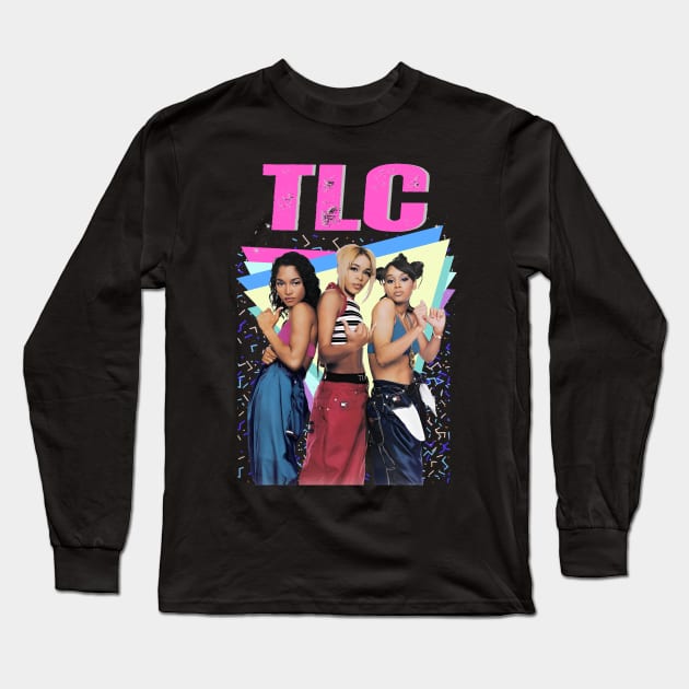 Vintage TLC Girls Band Long Sleeve T-Shirt by Sentra Coffee